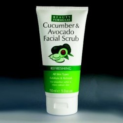 Ексфолиращ скраб за лице с авокадо и краставица- Beauty Formulas
